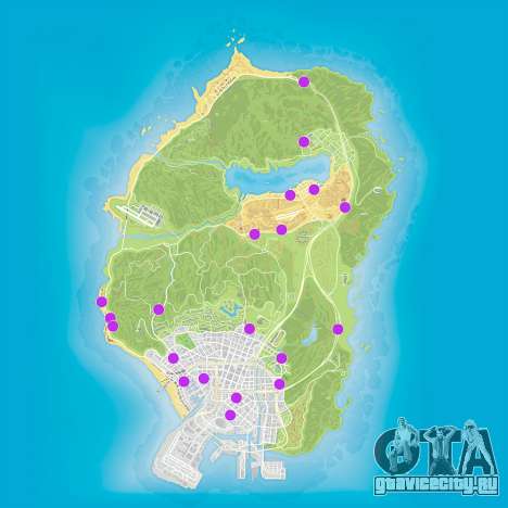 Карта магазинов GTA 5