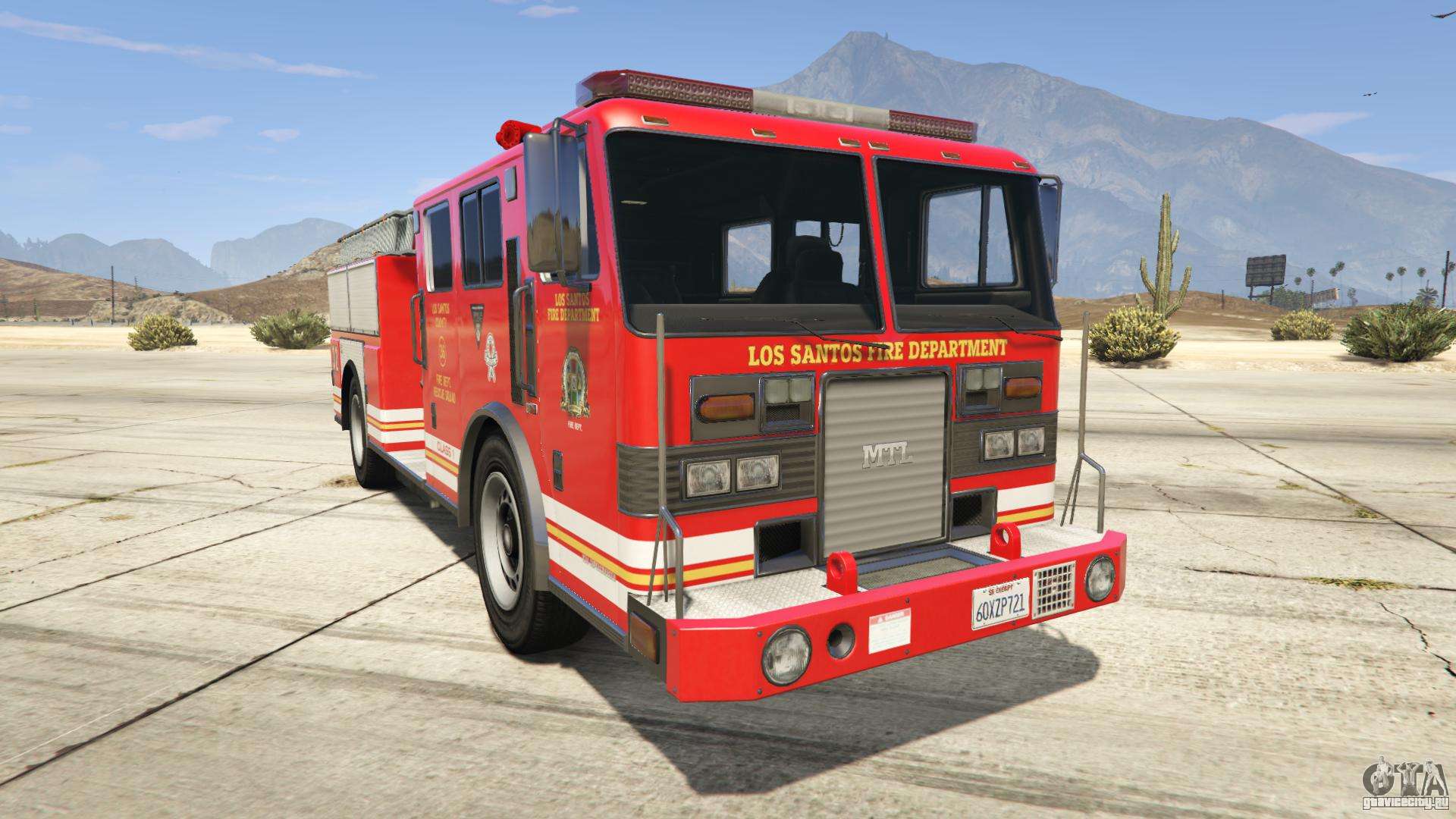 GTA 5 MTL Fire Truck - вид спереди