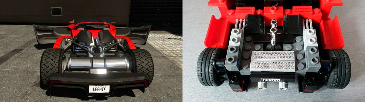 Lego Grotti Turismo R - двигатель