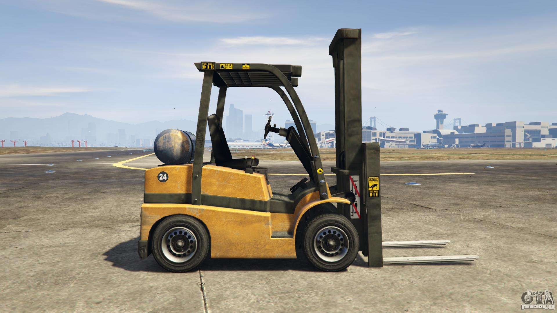 GTA 5 HVY Forklift - скриншоты, характеристики и описание погрузчика.