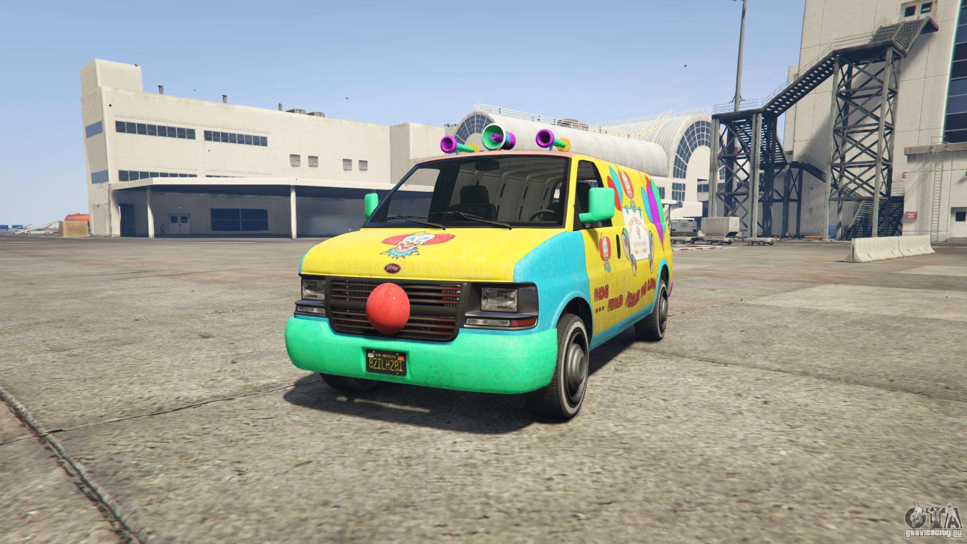 GTA 5 Vapid Clown Van - вид спереди