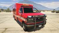 GTA 5 Brute Ambulance Los Santos Fire Department - вид спереди