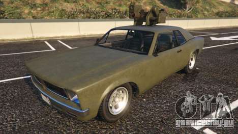 Declasse Tampa с оружием из GTA 5 вид спереди Declasse Tampa с оружием из GTA 5 вид спереди