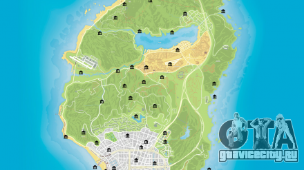 Банки в ГТА 5 онлайн (GTA 5 online) на карте