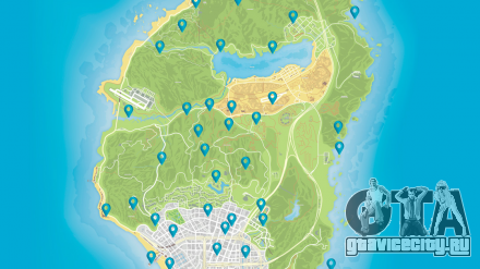 Обрывки письма в ГТА 5 онлайн (GTA 5 online) на карте.