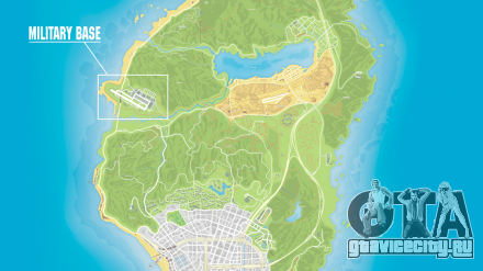 Военная карта в ГТА 5 онлайн (GTA 5 online)