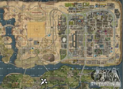 Карта San-Andreas с секторами Update v7 для GTA San Andreas