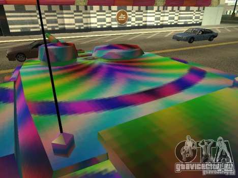 Веселенькая расцветка танка для GTA San Andreas