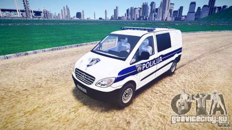 Mercedes Benz Viano Croatian police [ELS] для GTA 4