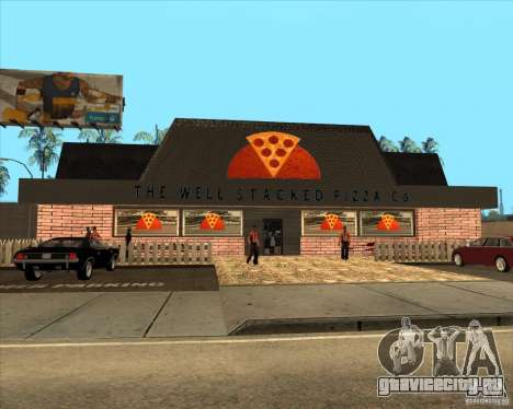 Новая пиццерия в IdelWood для GTA San Andreas