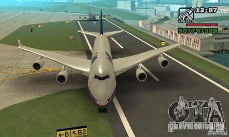 Самолёт из GTA 4 Boeing 747 для GTA San Andreas