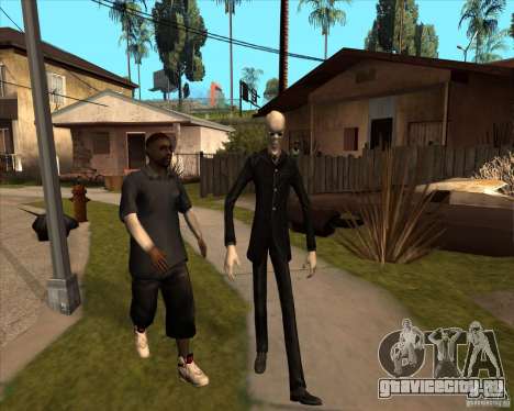 Слендер в темных очках для GTA San Andreas