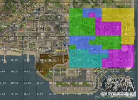 Карта San-Andreas с секторами Update v7 для GTA San Andreas