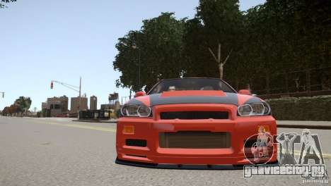 Nissan Skyline GT-R R34 Underground Style для GTA 4