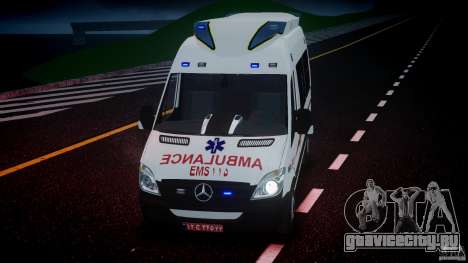 Mercedes-Benz Sprinter Iranian Ambulance [ELS] для GTA 4