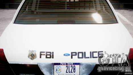 Ford Crown Victoria 2003 FBI Police V2.0 [ELS] для GTA 4