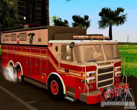 Pumper Firetruck Pierce F.D.N.Y для GTA San Andreas