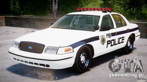 Ford Crown Victoria 2003 FBI Police V2.0 [ELS] для GTA 4