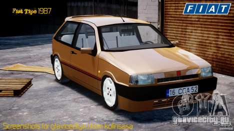 Fiat Tipo 1990 для GTA 4