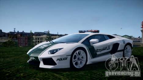 Lamborghini Aventador LP700-4 Dubai Police v1.0 для GTA 4