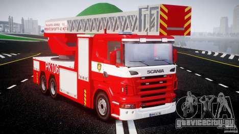 Scania R580 Fire ladder PK106 [ELS] для GTA 4