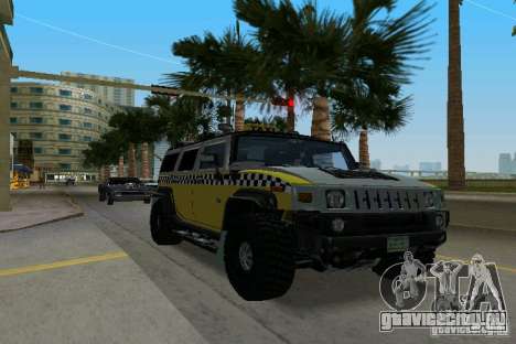 Hummer H2 SUV Taxi для GTA Vice City