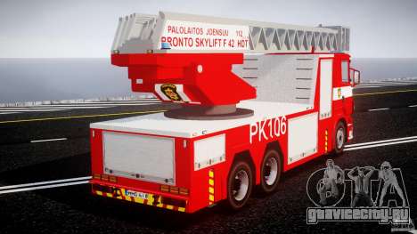 Scania R580 Fire ladder PK106 [ELS] для GTA 4