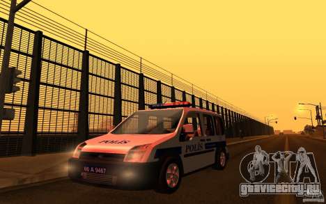 Ford Transit Connect Turkish Police для GTA San Andreas