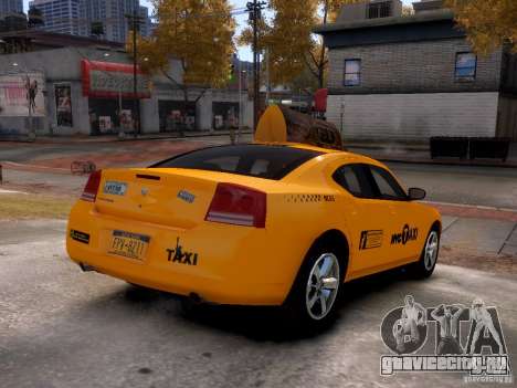 Dodge Charger NYC Taxi V.1.8 для GTA 4