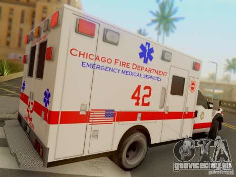 Ford F350 Super Duty Chicago Fire Department EMS для GTA San Andreas