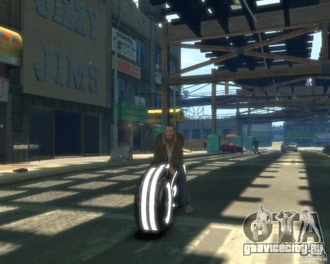 Мотоцикл из Трон (серый неон) для GTA 4