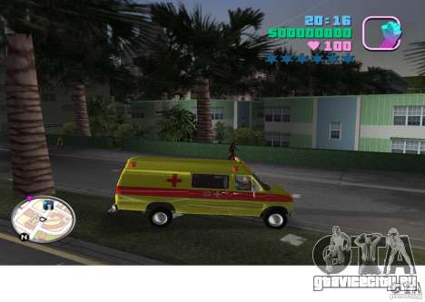 Ford Econoline E350 Ambulance для GTA Vice City