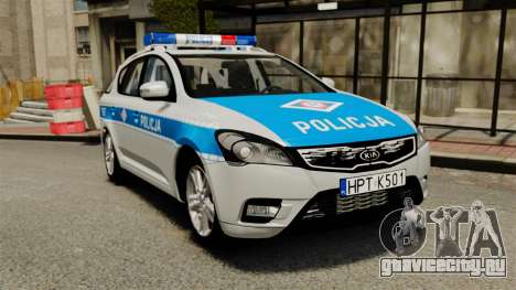 Kia Ceed 2011 SW Polish Police ELS для GTA 4