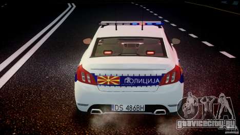 Peugeot 508 Macedonian Police [ELS] для GTA 4