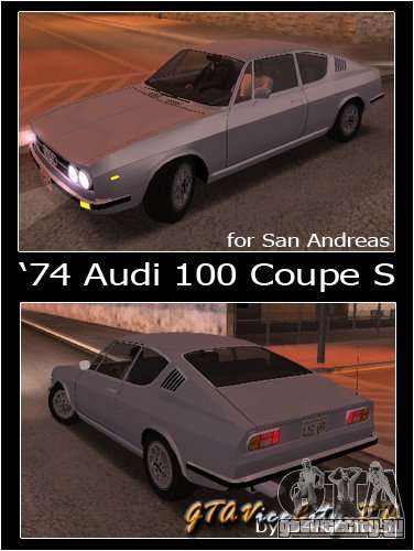 Audi 100 Coupe S 1974 для GTA San Andreas