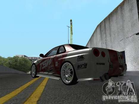 Nissan Skyline R 34 для GTA San Andreas