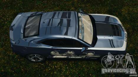 Chevrolet Camaro ZL1 2012 v1.0 Smoke Stripe для GTA 4