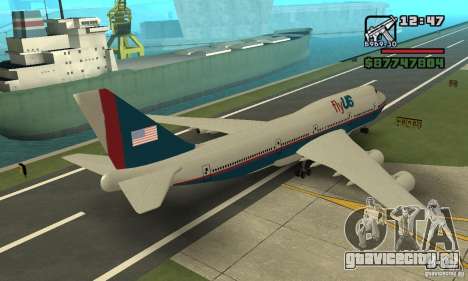 Самолёт из GTA 4 Boeing 747 для GTA San Andreas