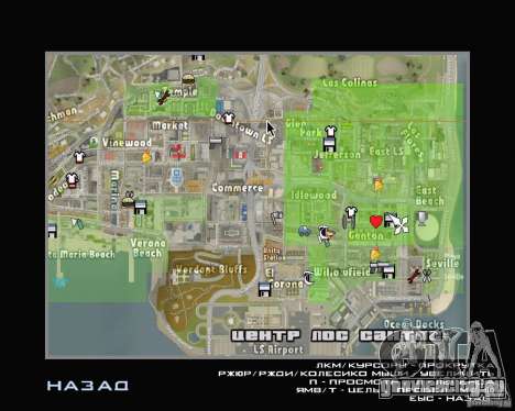 Новые значки карты для GTA San Andreas