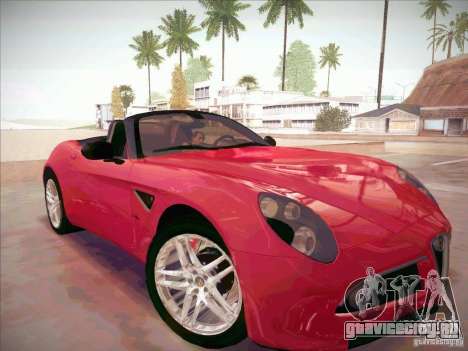 Alfa Romeo 8C Spider для GTA San Andreas