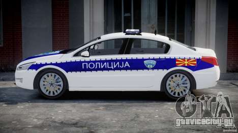 Peugeot 508 Macedonian Police [ELS] для GTA 4