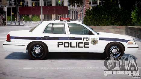 Ford Crown Victoria 2003 FBI Police V2.0 [ELS] для GTA 4