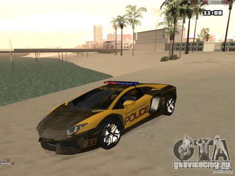 Lamborghini Aventador LP700-4 Police для GTA San Andreas