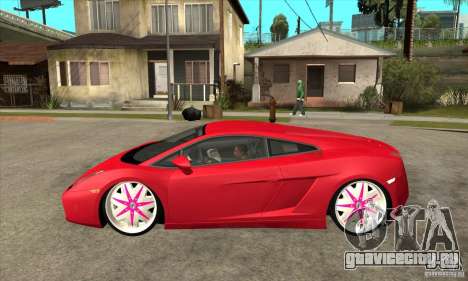 Lamborghini Gallardo White &amp; Pink для GTA San Andreas