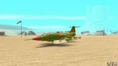 F-104 Super Starfighter(зелёного цвета) для GTA San Andreas