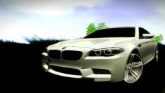 BMW M5 F10 серебристый для GTA San Andreas