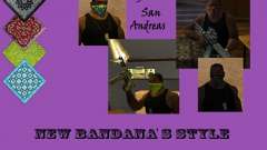 New Bandanas Style для GTA San Andreas