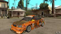 Subaru Impreza D1 WRX Yukes Team Orange для GTA San Andreas