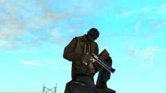 Blue and black gun pack для GTA San Andreas