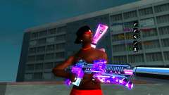 Фиолетовый хром на оружие для GTA San Andreas